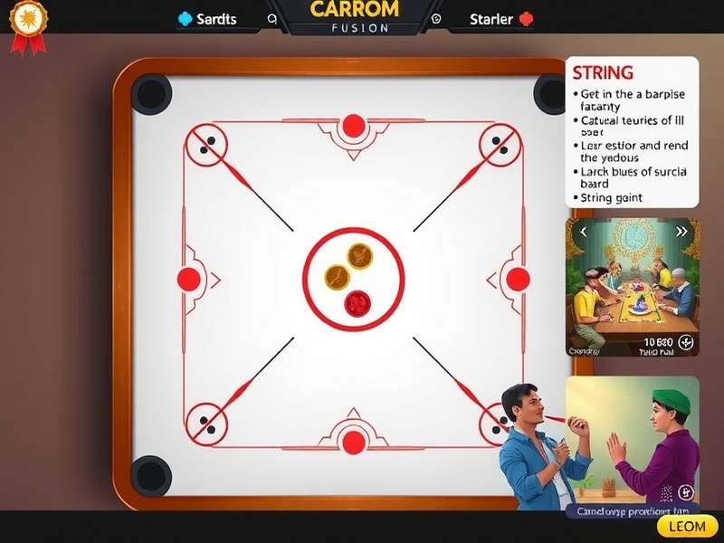 Carrom Fusion community event showing players competing in a tournament